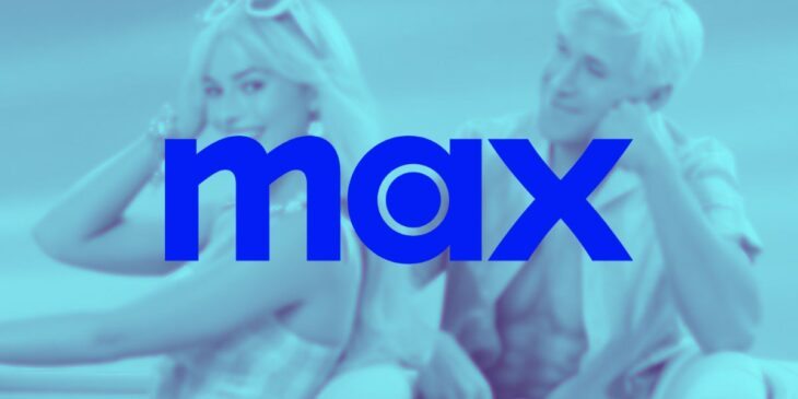Logo Max com fundo de Barbie