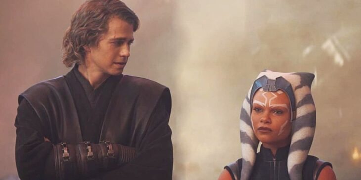 Hayden Christensen em cena de Star Wars A Guerra dos Clones