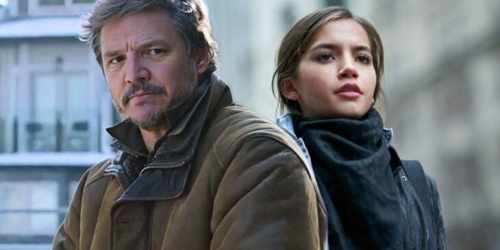 Pedro Pascal em The Last of Us, e Isabela Merced, atriz de Dina