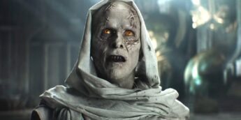 Christian Bale com visual de Gorr em Thor Amor e Trovão