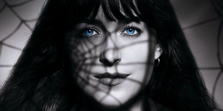 Dakota Johnson com visual de Madame Teia