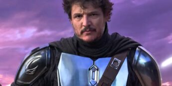 Pedro Pascal com armadura de The Mandalorian