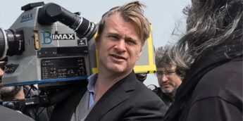 Christopher Nolan em set de filmagens
