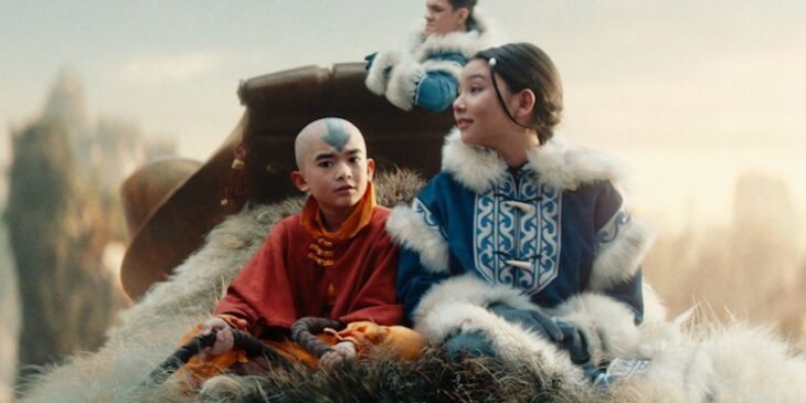 Trio protagonista de Avatar O Último Mestre do Ar