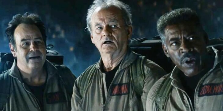 Caça-Fantasmas originais em Ghostbusters Apocalipse de Gelo