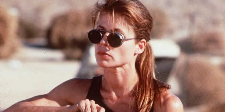 Linda Hamilton na franquia O Exterminador do Futuro
