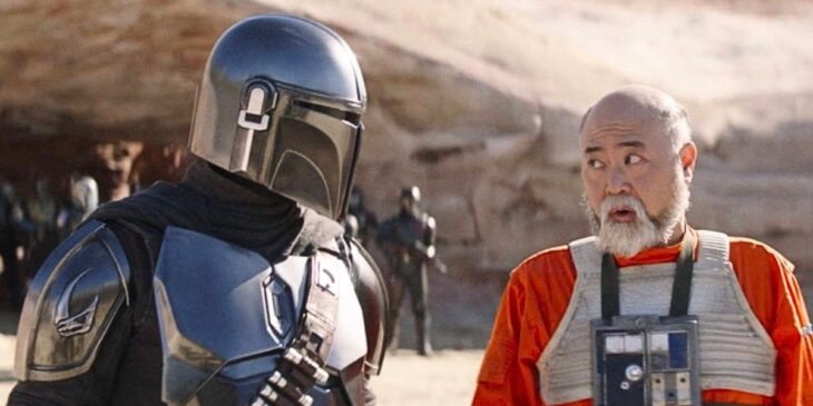Din Djarin e Carson Teva em The Mandalorian