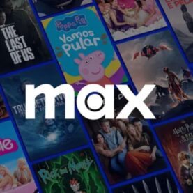 Logo do streaming Max e produções do streaming