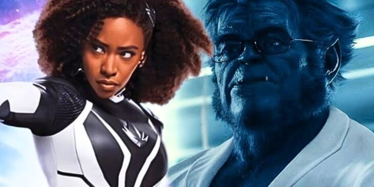 Teyonah Parris de As Marvels, e Fera dos X-Men