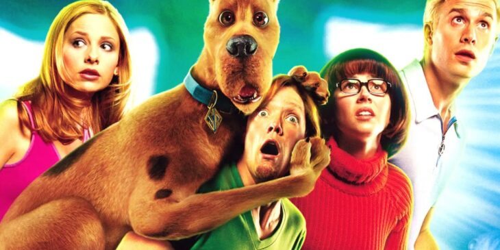 Matthew Lillard e o restante do elenco de Scooby-Doo