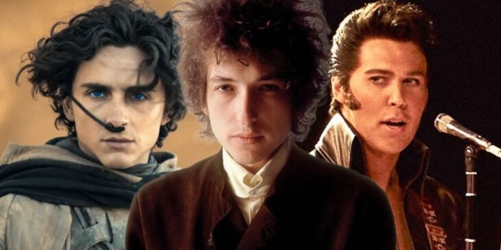Timothée Chalamet, Bob Dylan e Elvis, de Austin Butler