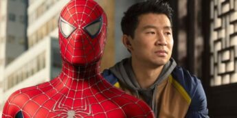 Homem-Aranha e Simu Liu em Shang-Chi