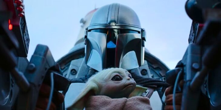 The Mandalorian e Grogu em série de Star Wars