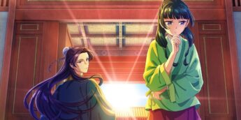 Jinshi e Maomao em arte promocional de Diários de uma Apotecária