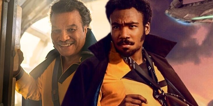 Lando Calrissian de Billy Dee Williams, e Donal Glover, em Star Wars