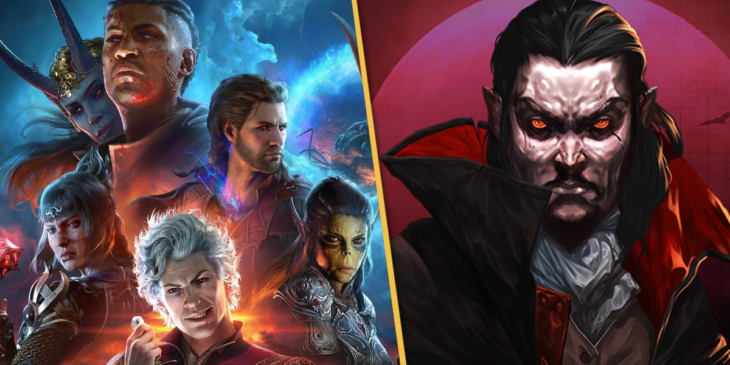 Bladur's Gate 3 e Vampire Survivors