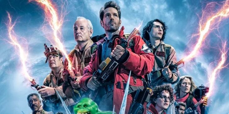Os Caça-Fantasmas em ação, em Ghostbusters Apocalipse de Gelo