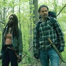 Rick e Michonne na série The Walking Dead The Ones Who Live