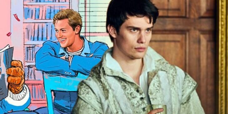 Nicholas Galitzine e Tocha Humana de O Quarteto Fantástico
