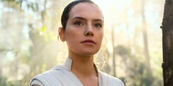 Daisy Ridley com visual de Rey em Star Wars