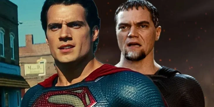 Superman e Zod em O Homem de Aço, de Zack Snyder