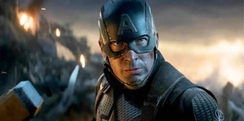 Chris Evans como Capitão América em Vingadores