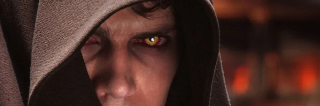 Anakin caído para o Lado Sombrio da Força