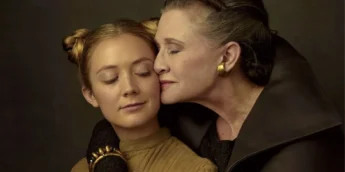 Billie Lourd e Carrie Fisher em Star Wars
