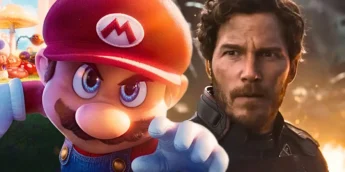 Super Mario, da franquia Nintendo, e Chris Pratt