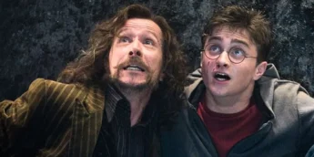 Gary Oldman e Daniel Radcliffe em Harry Potter