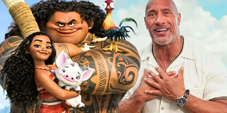 Dwayne Johnson e Moana