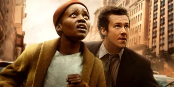 Lupita Nyong'o e Joseph Quinn em Um Lugar Silencioso Dia Um