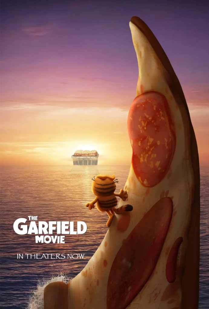 Pôster de Garfield recriando Moana 2