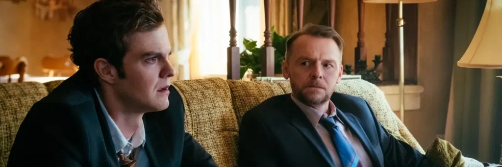 Jack Quaid e Simon Pegg em The Boys