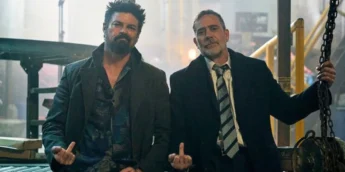 Karl Urban e Jeffrey Dean Morgan na série The Boys