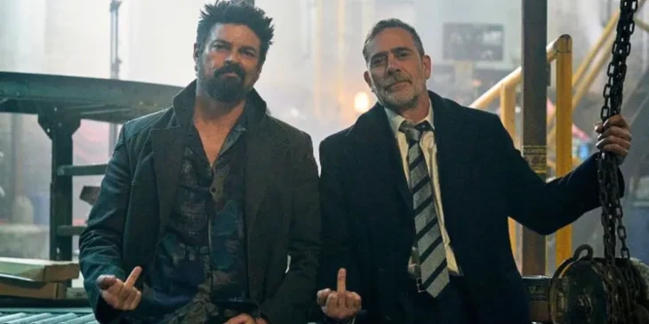 Karl Urban e Jeffrey Dean Morgan na série The Boys