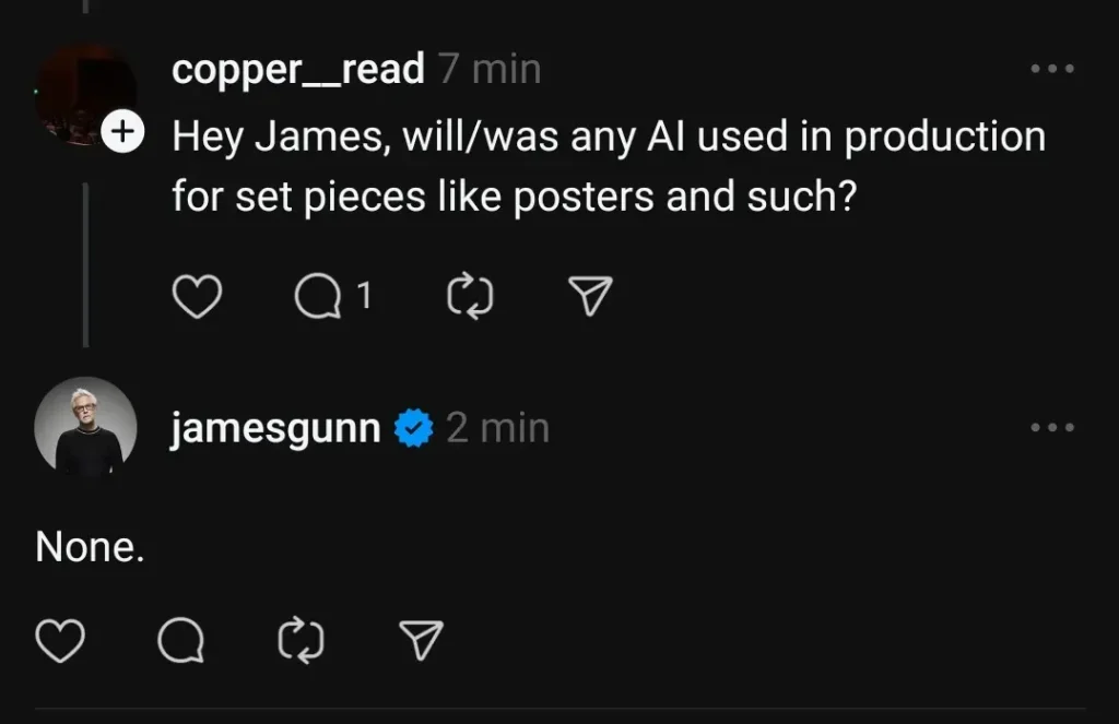 James Gunn nega uso de IA na DC Studios