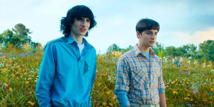 Mike e Will em Stranger Things