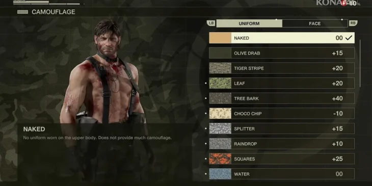 Detalhes de Metal Gear Solid Delta