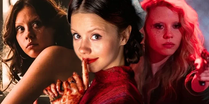 Mia Goth em MaXXXine e em filmes da franquia X