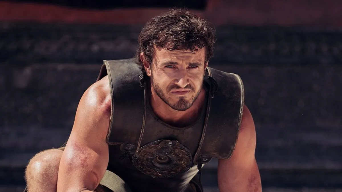 Paul Mescal no filme de Gladiador II