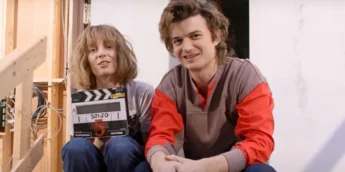 Elenco de Stranger Things nos bastidores da última temporada
