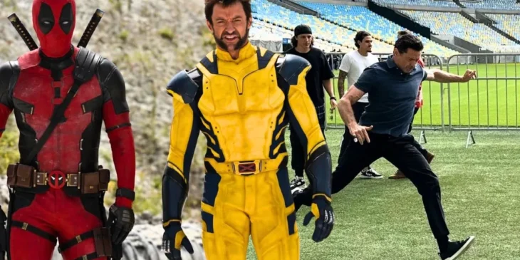 Equipe de Deadpool & Wolverine no Maracanã