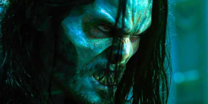 Jared Leto com visual de Morbius