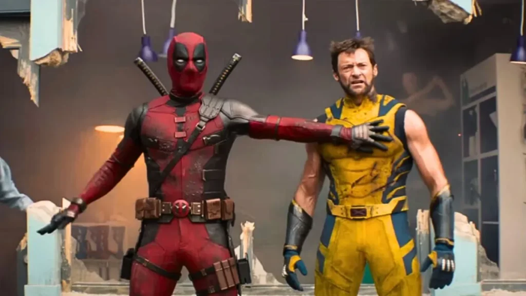 Ryan Reynolds e Hugh Jackman em Deadpool & Wolverine