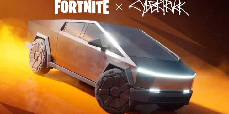Cybertruck em Fortnite