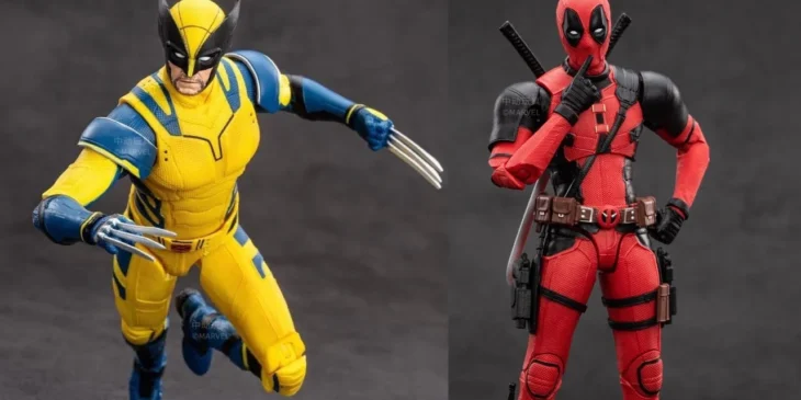 Colecionáveis de Deadpool & Wolverine