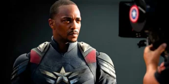 Anthony Mackie em set de Capitão América 4