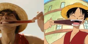 Luffy na série live-action e no anime