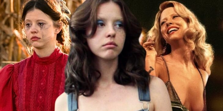 Livros da franquia X, com Mia Goth